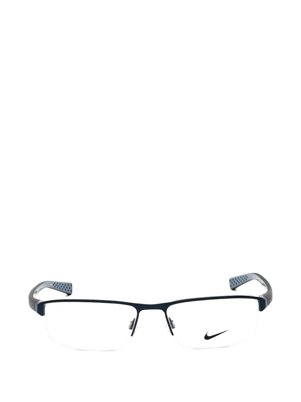 Nike rectangle semi-rim glasses