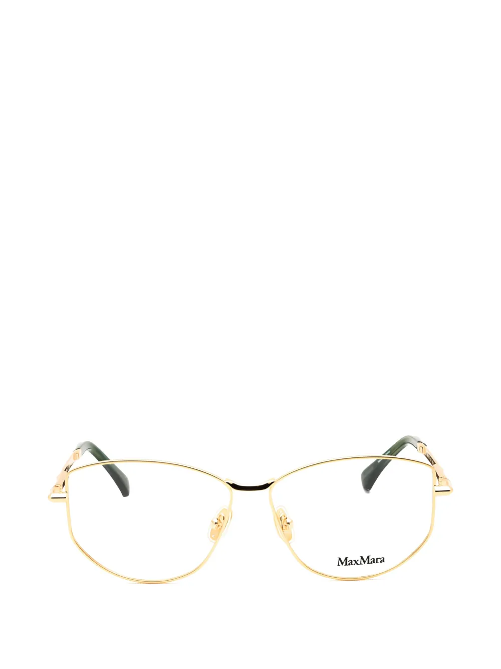 Max Mara Geometric-frame Glasses In Gold