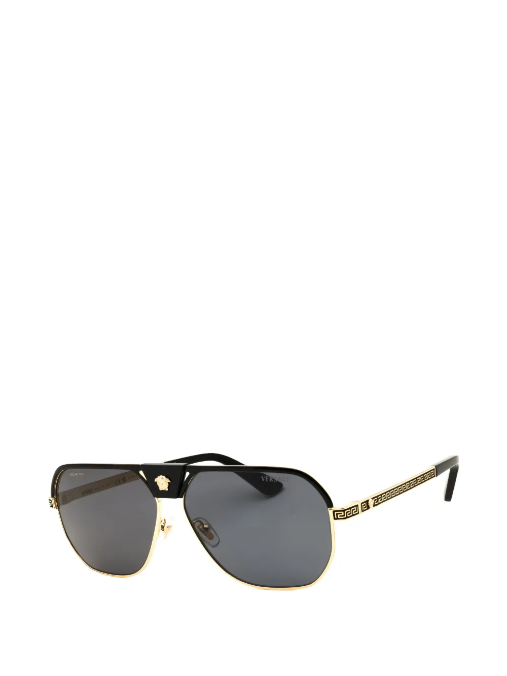 Versace Eyewear Medusa Greca zonnebril met pilotenmontuur Goud