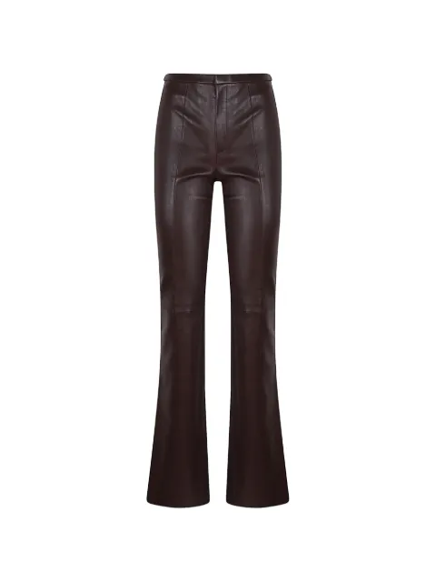 Stouls Icham flared leather trousers