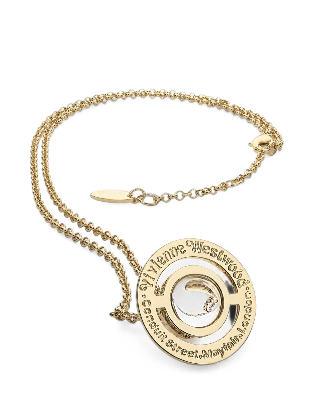 Vivienne Westwood New Tiny Orb Pendant Necklace In Gold