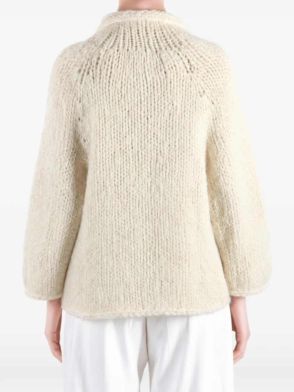 Casey Grofgebreid vest Beige