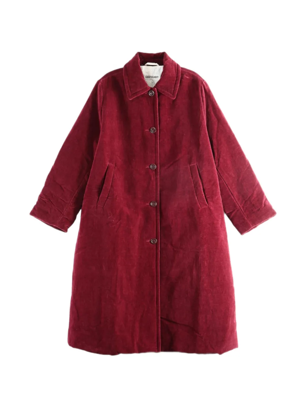 Casey Casey corduroy button-down coat - Red