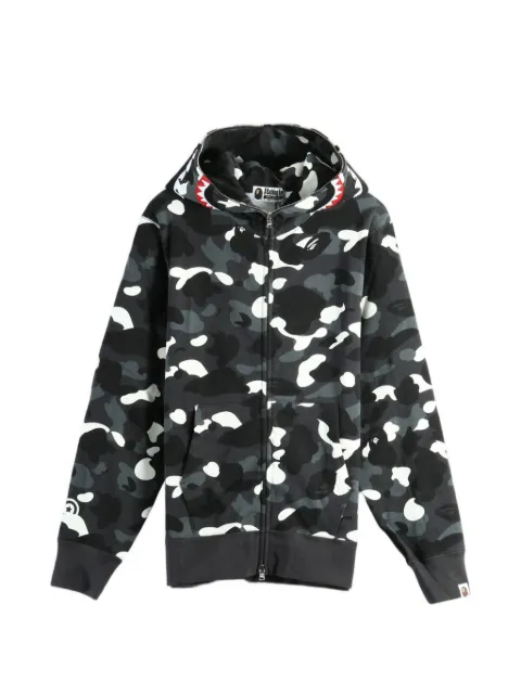 A BATHING APE® shark camouflage-print hoodie