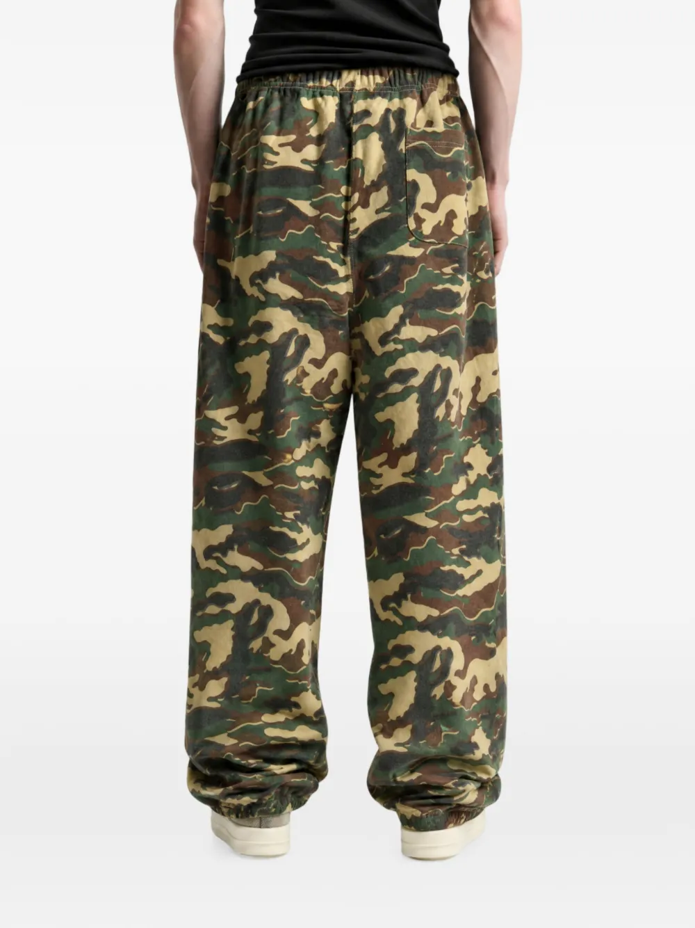 A BATHING APE Trainingsbroek met camouflageprint Groen