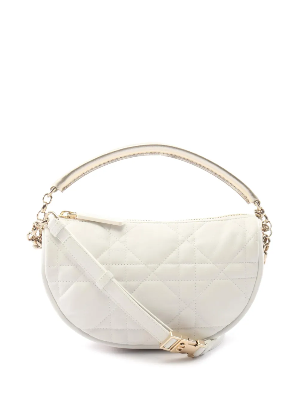 Christian Dior Pre-Owned 2000-2026 kleine Cannage Vibe Satchel-Tasche - Weiß