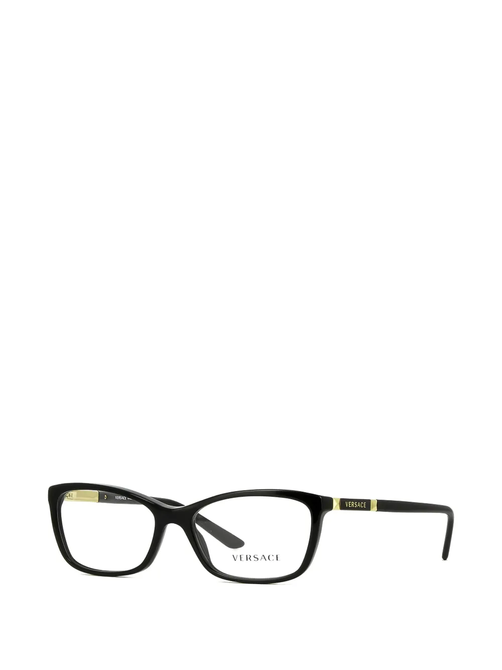 Versace Eyewear Bril met rechthoekig montuur Zwart