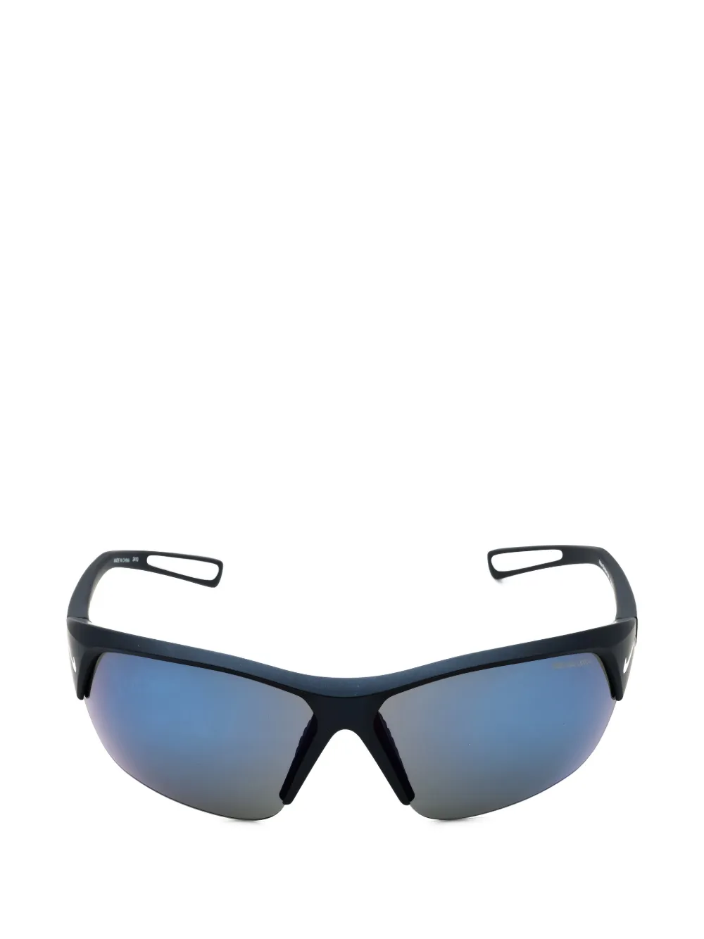 Nike shield-frame semi-rim sunglasses - Nero