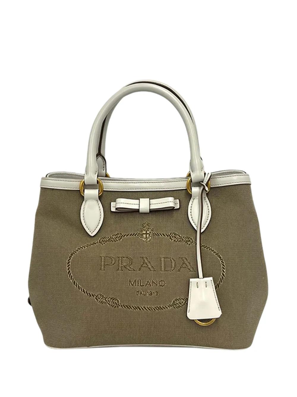 Prada Pre-Owned 2013-2026 Canapa Logo Handbag satchel - Marrone