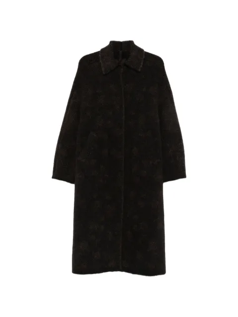 Boboutic textured-knit coat