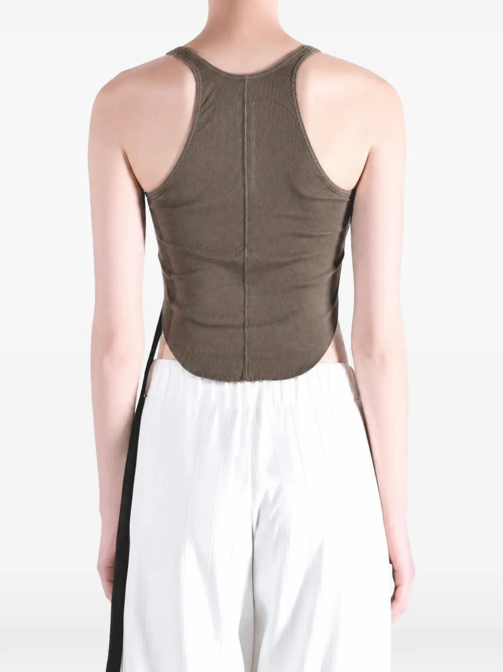 Rick Owens DRKSHDW Tanktop met asymmetrische afwerking Groen