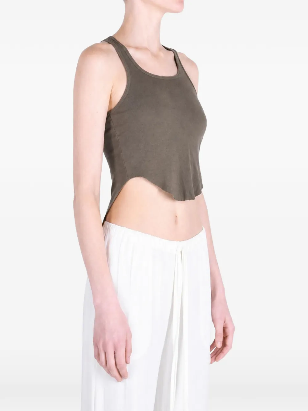 Rick Owens DRKSHDW Tanktop met asymmetrische afwerking Groen