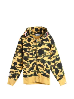 A BATHING APE® カモフラージュ シャーク パーカー | グリーン