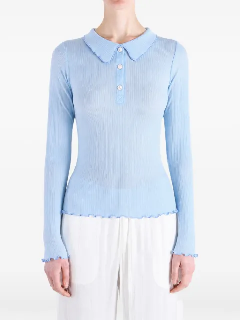 Baserange ribbed lettuce-trim top