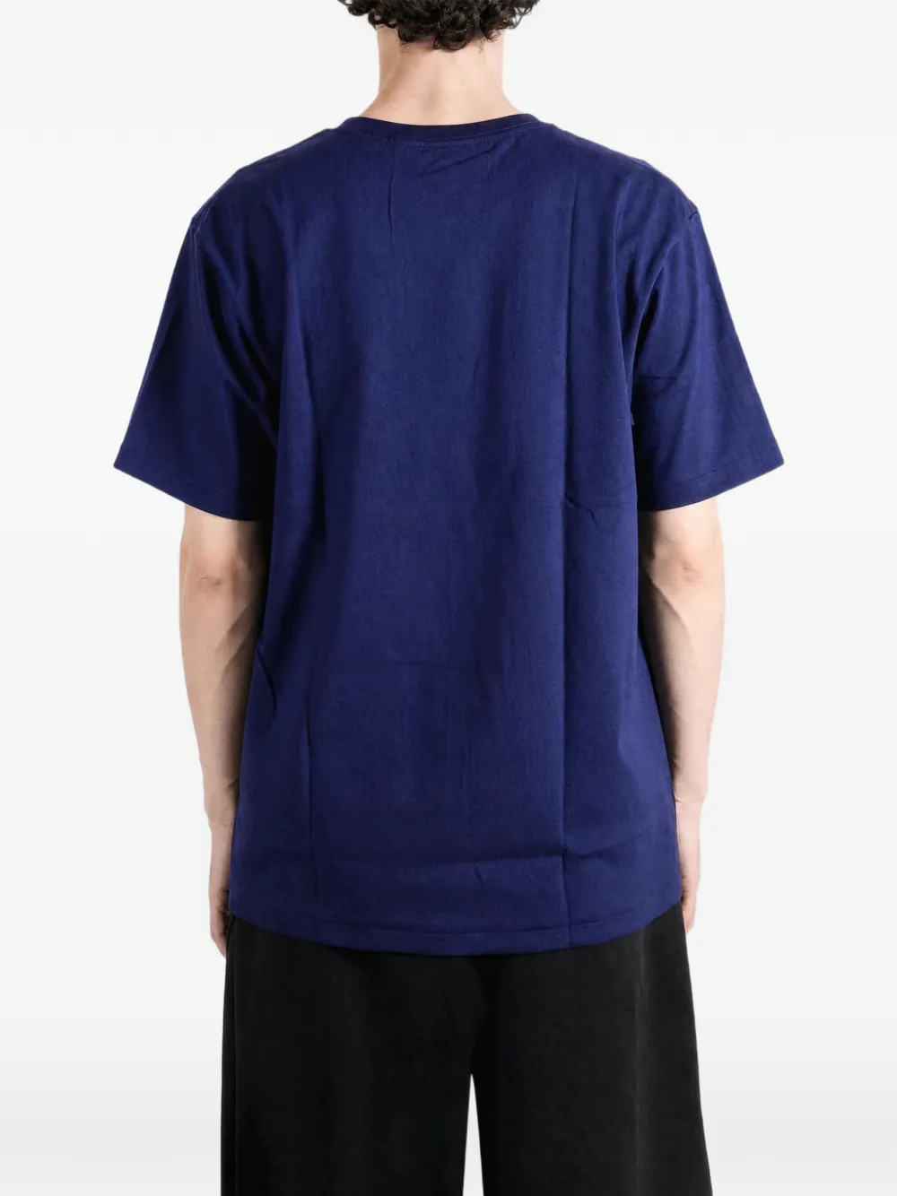 A BATHING APE T-shirt met logoprint Blauw