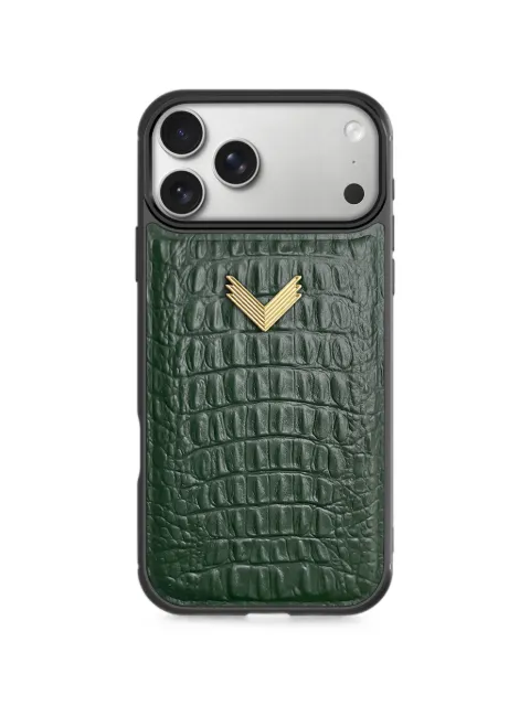 VELANTE alligator-effect leather Iphone 18 Pro Max case