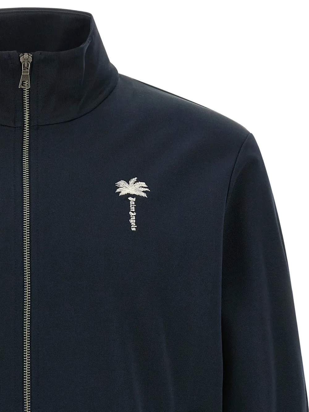 Palm Angels Sweater met geborduurde palmboom Blauw