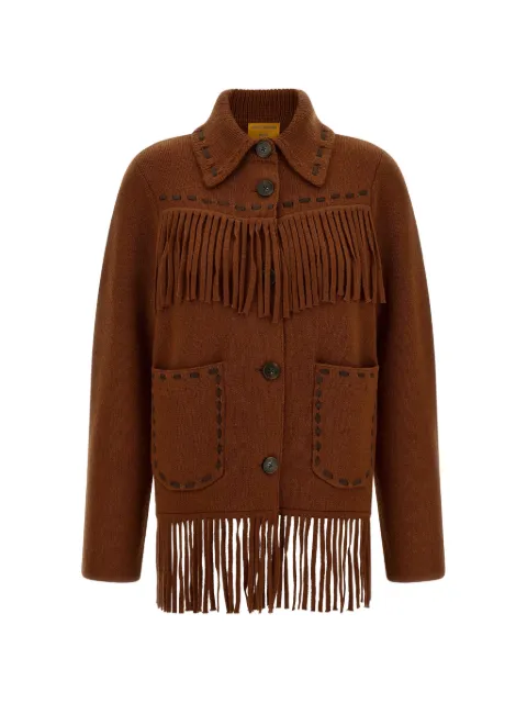 Guest In Residence Western Fringe knitted jacket