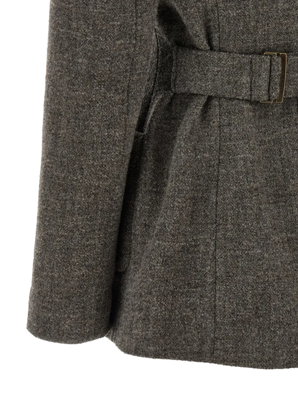 Magda Butrym Blazer met dubbele rij knopen en sjaalkraag Grijs