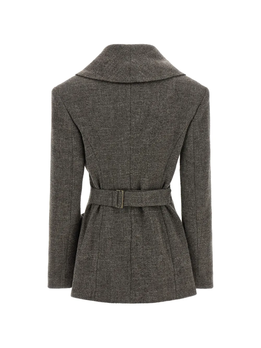 Magda Butrym Blazer met dubbele rij knopen en sjaalkraag Grijs