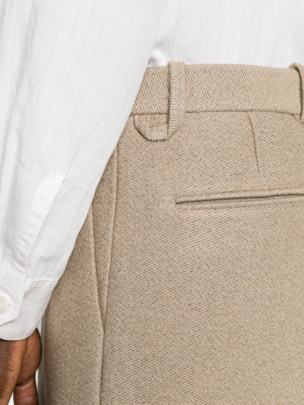 Jacquemus pressed-crease wide-leg trousers Beige