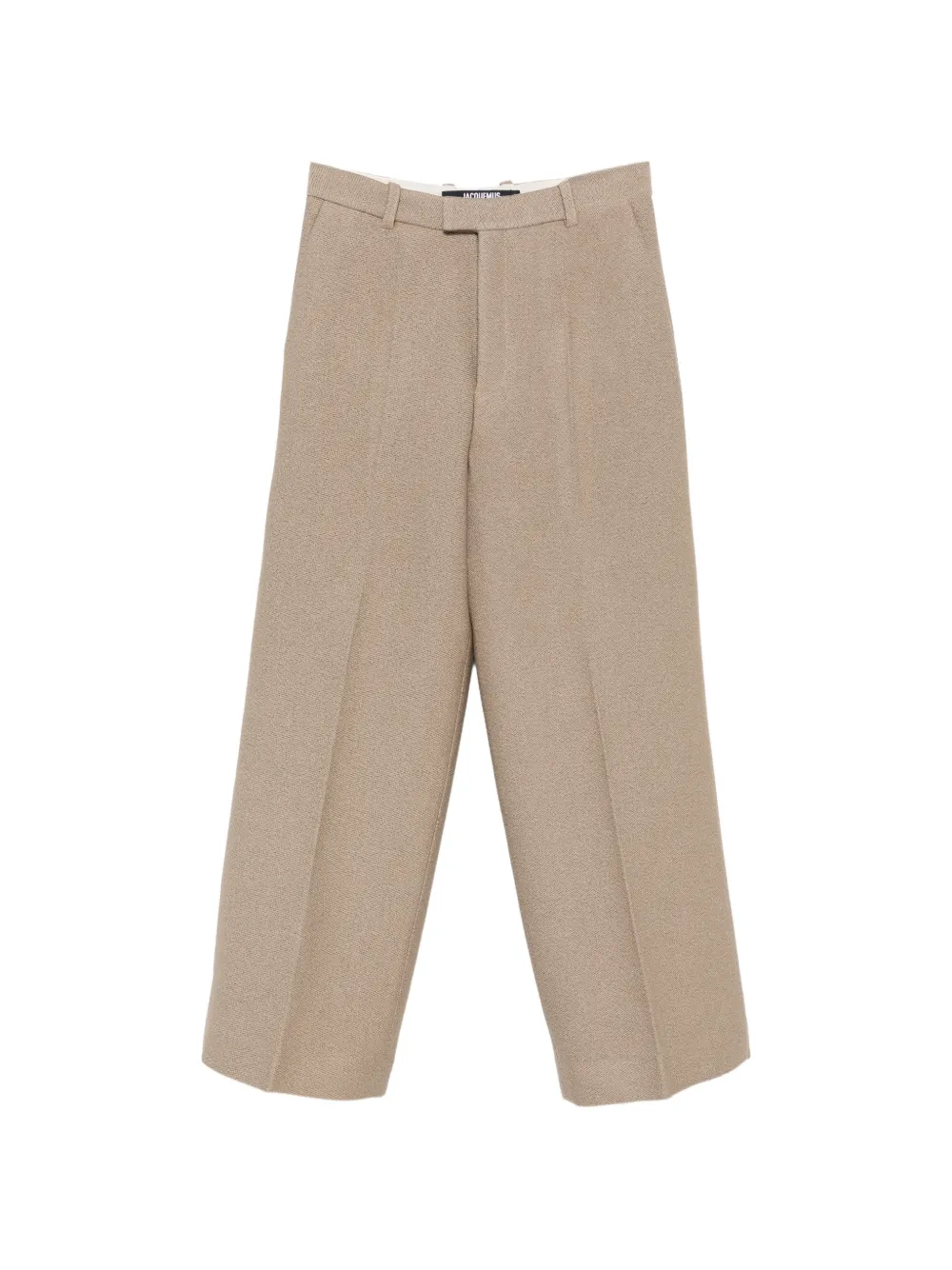 Jacquemus pressed-crease wide-leg trousers
