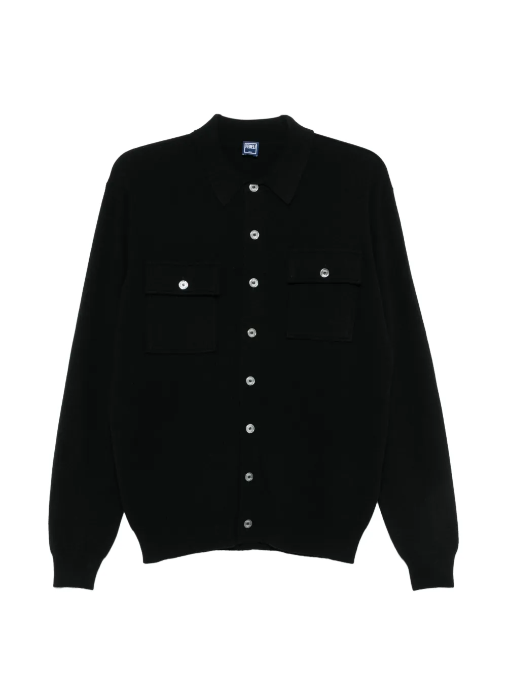 Fedeli button-up chest-pocket cardigan