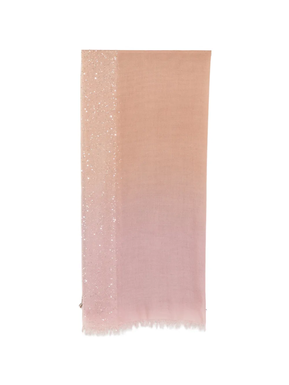 Faliero Sarti New Dania sequin-embellished frayed scarf - Rosa