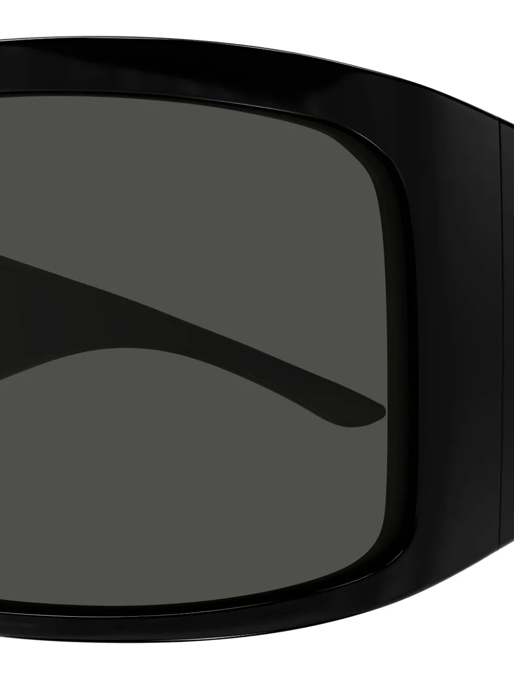 Gucci Eyewear Mask zonnebril met geometrisch montuur Zwart