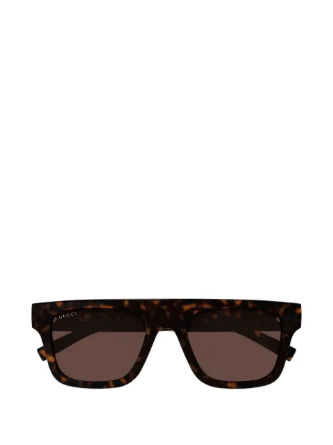 Gucci Eyewear tortoiseshell-effect square-frame sunglasses