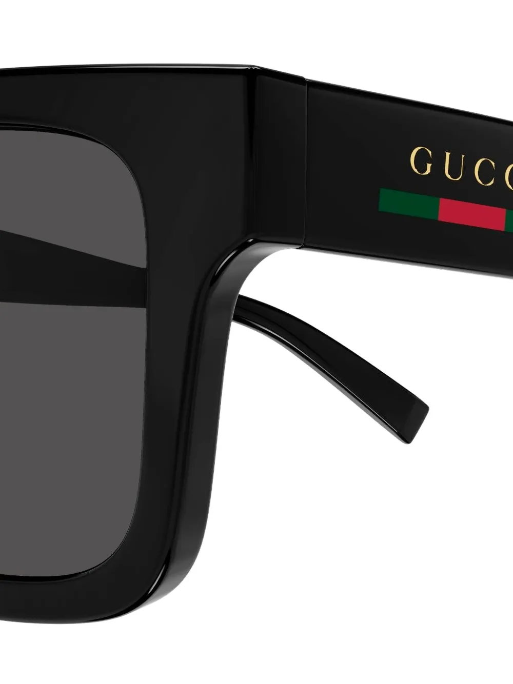 Gucci Eyewear Zonnebril met vierkant montuur Zwart