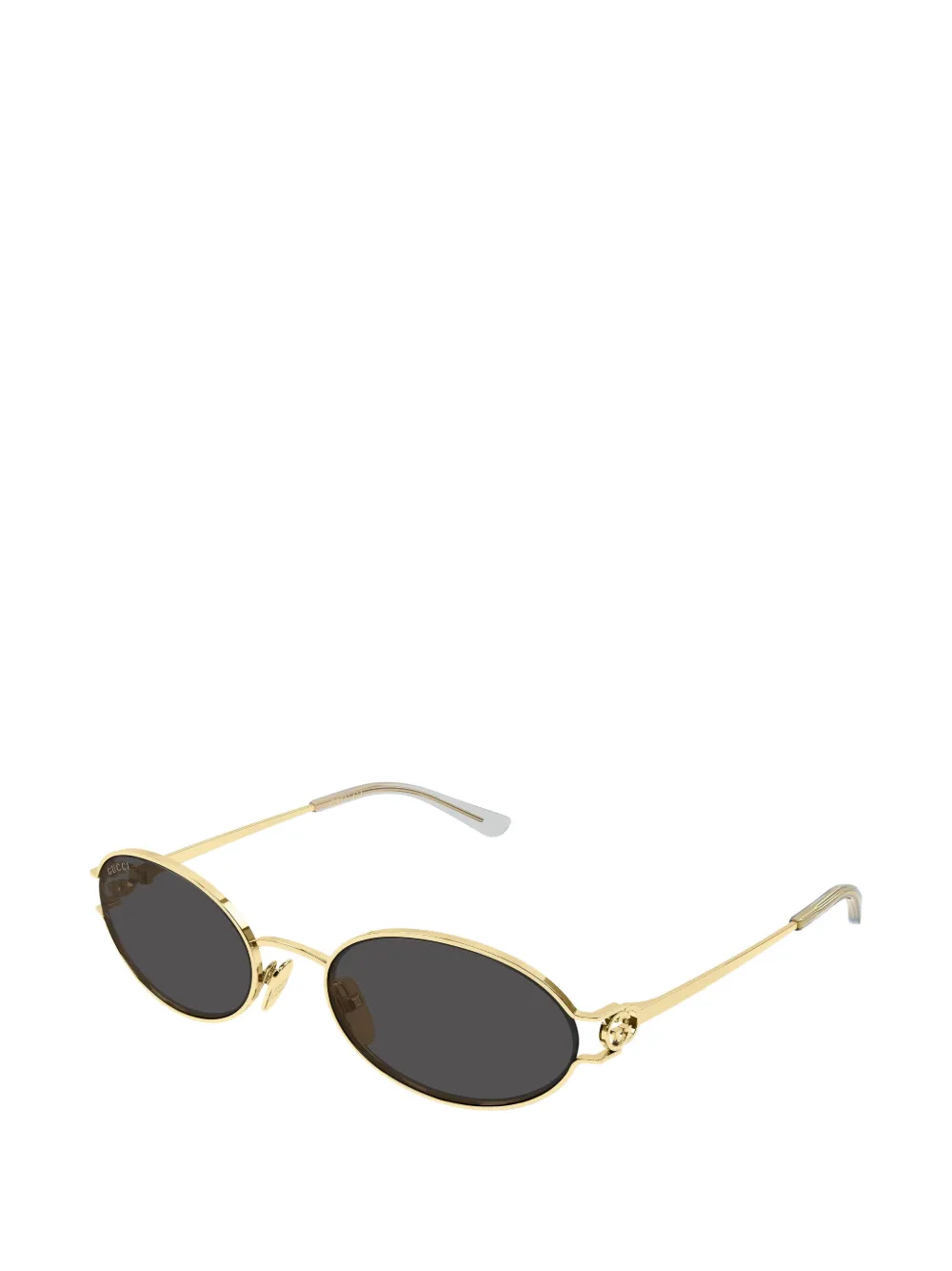 Gucci Eyewear logo-detail oval-frame sunglasses Goud