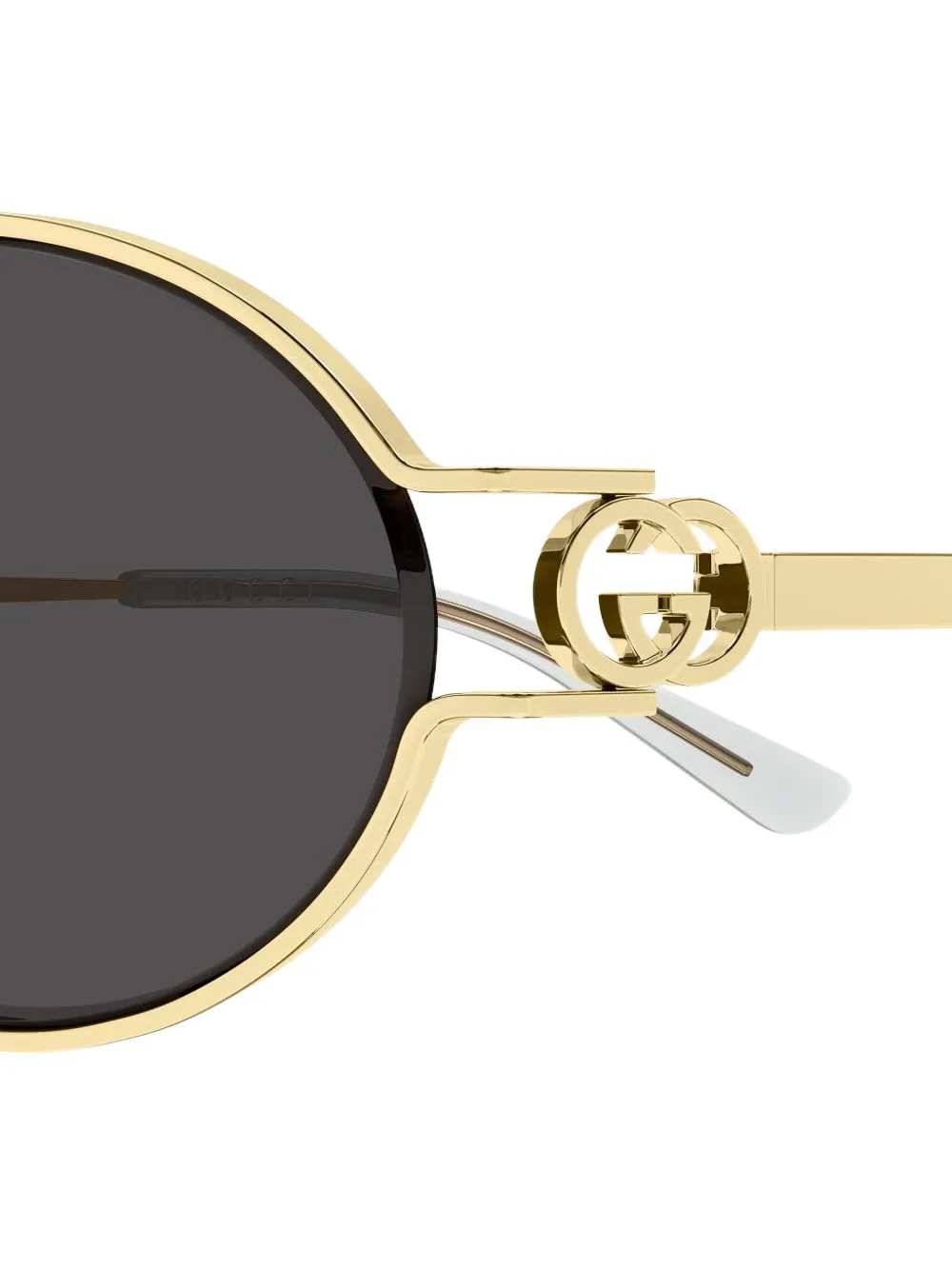 Gucci Eyewear logo-detail oval-frame sunglasses Goud