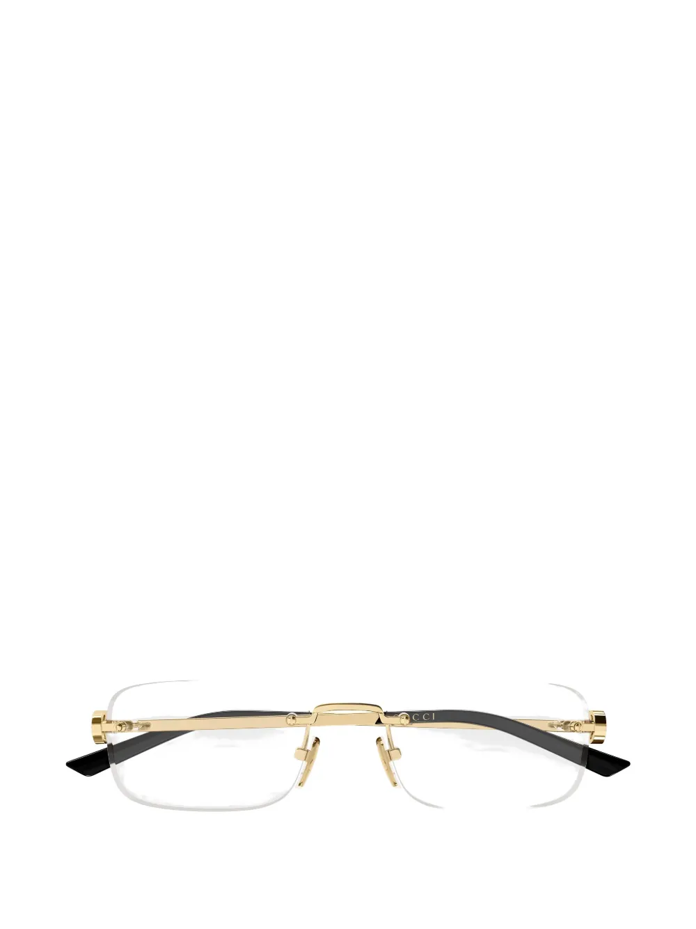 Gucci Eyewear Bril met randloos montuur Goud