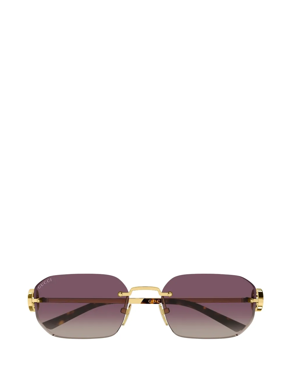 Gucci Eyewear logo-detail rectangle-frame sunglasses