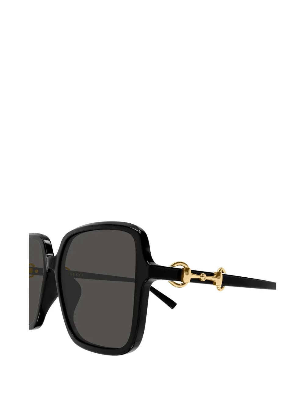 Gucci Eyewear Zonnebril met vierkant montuur Zwart