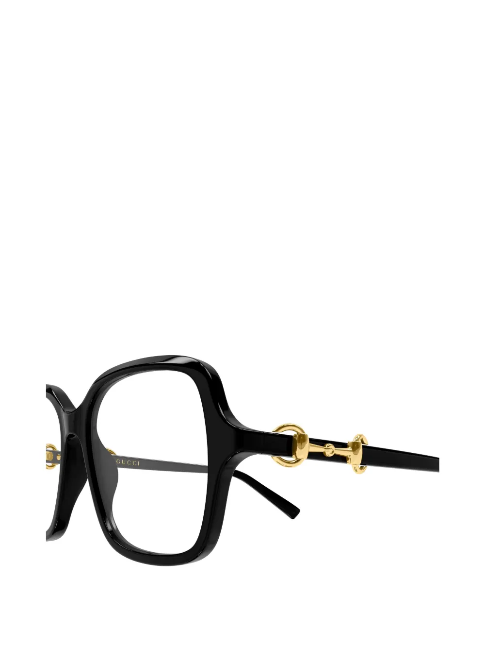 Gucci Eyewear Butterfly bril met vierkant montuur Zwart