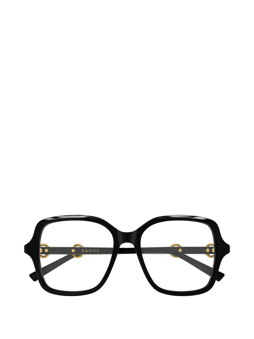 Gucci Eyewear Butterfly bril met vierkant montuur Zwart