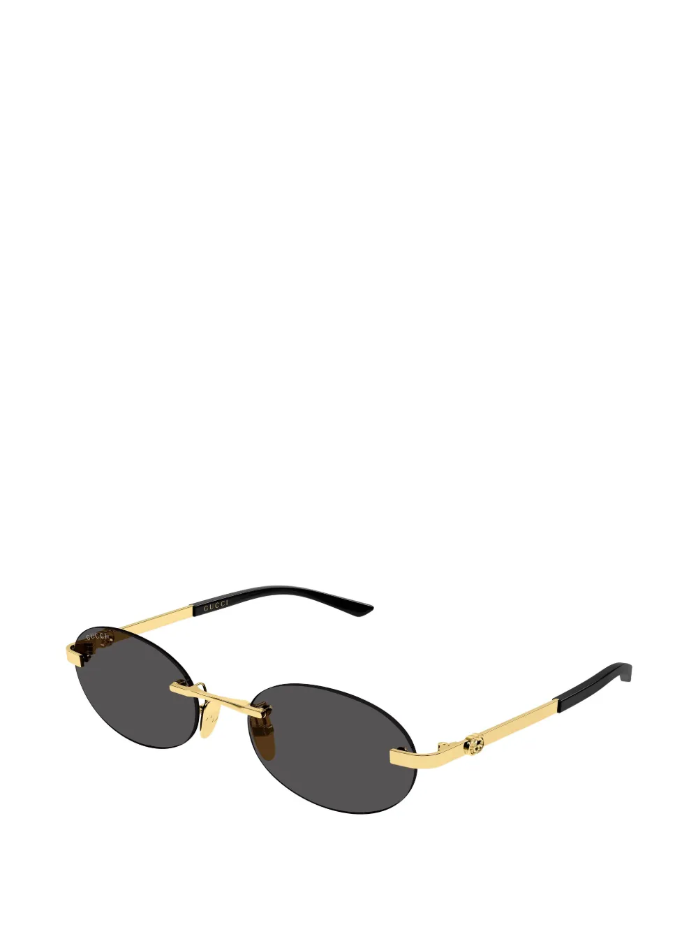 Gucci Eyewear Interlocking-G rimless oval-frame sunglasses