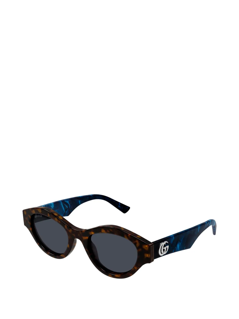 Gucci Eyewear Double G zonnebril met schildpad-effect Bruin