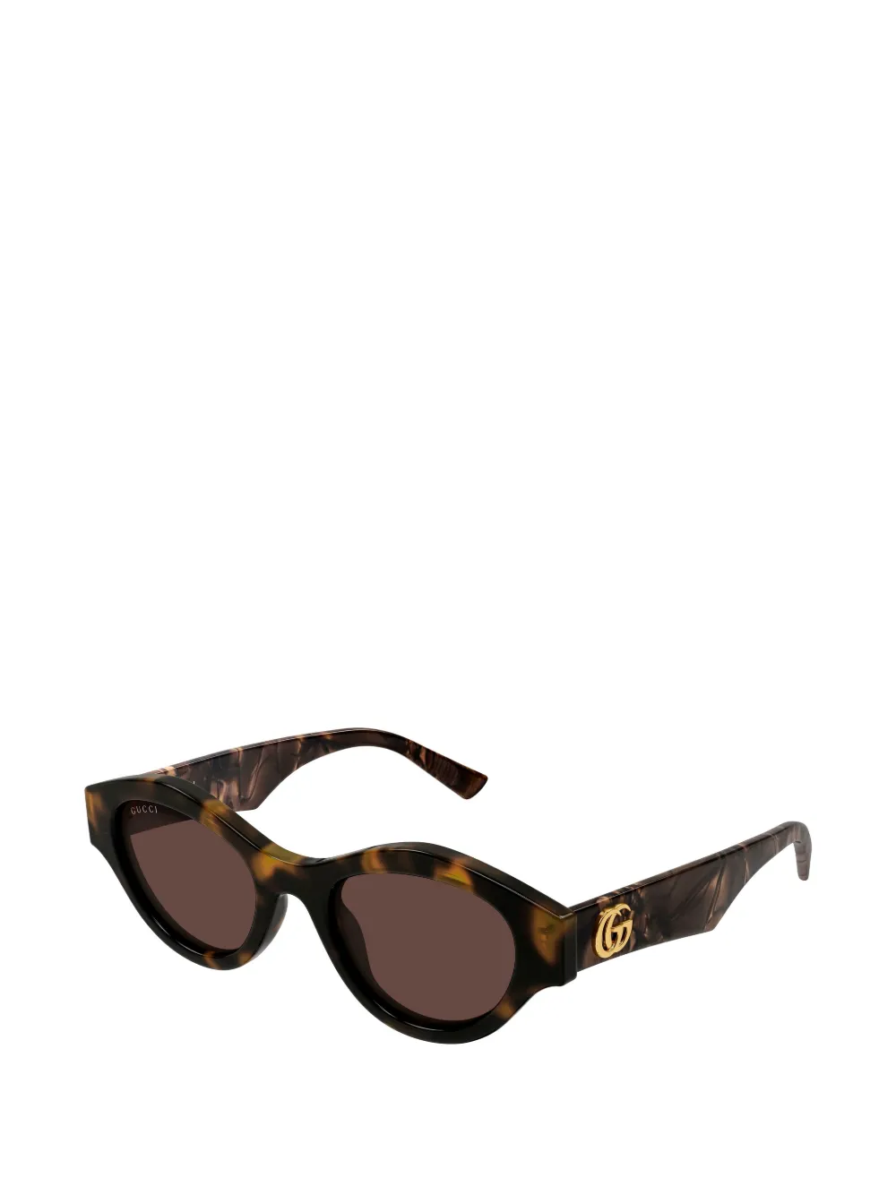 Gucci Eyewear GG zonnebril met geometrisch montuur Bruin