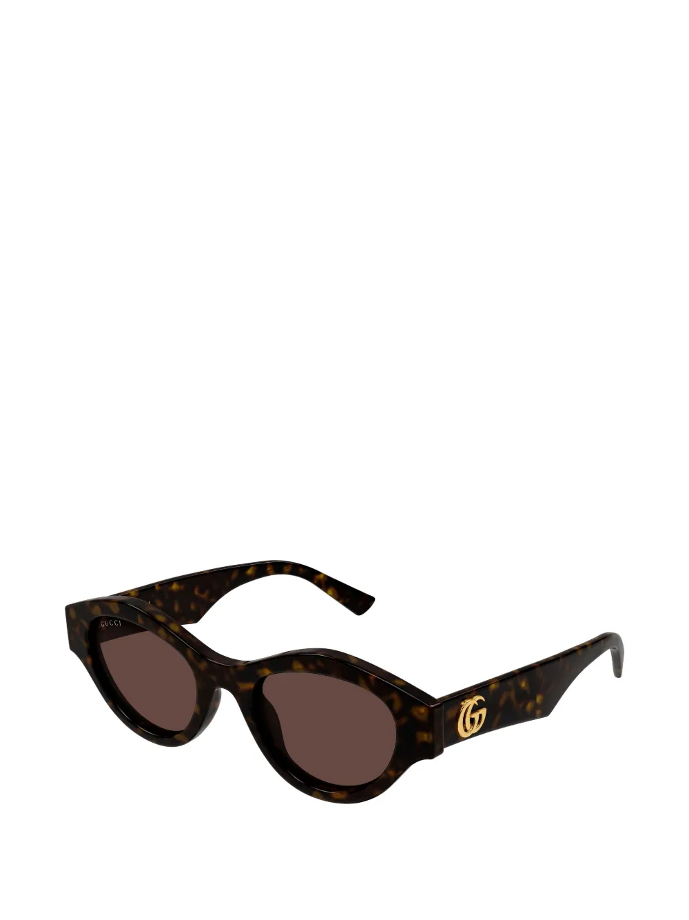 Gucci Eyewear Interlocking G zonnebril met schildpadschild-design Bruin