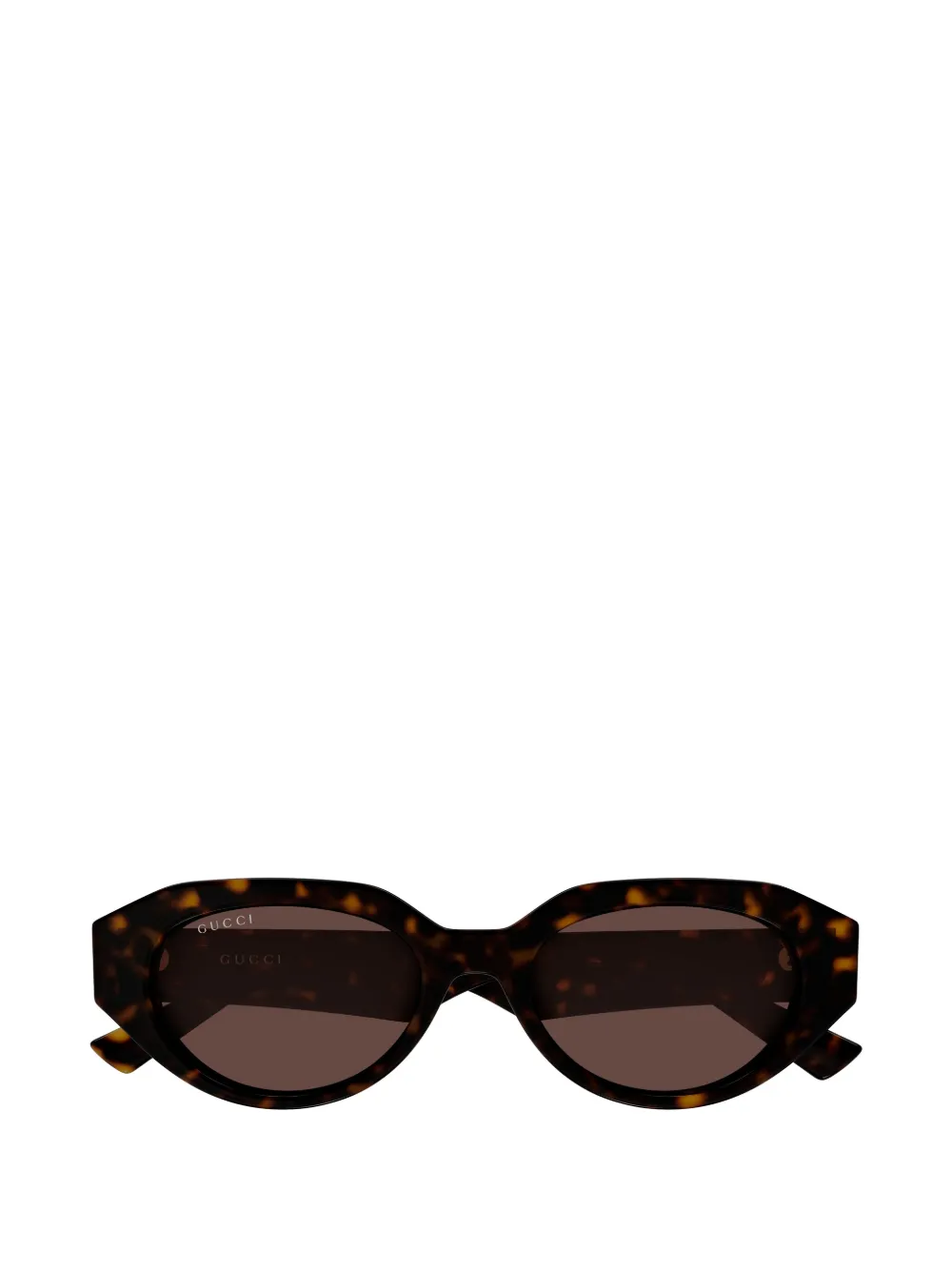 Gucci Eyewear geometric-frame sunglasses - Marrone