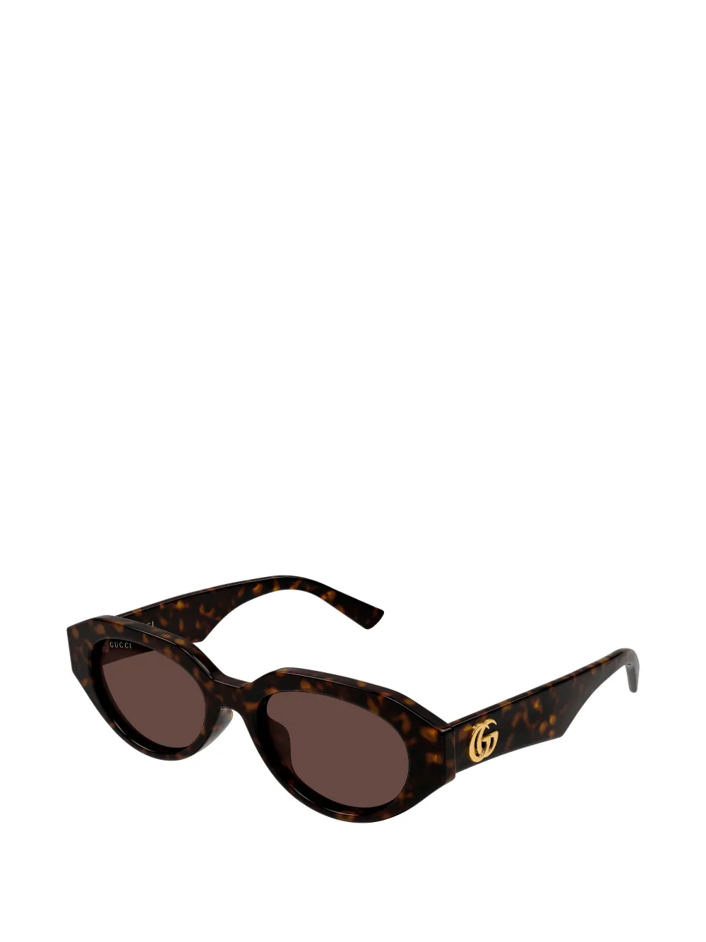 Gucci Eyewear Zonnebril met geometrisch montuur Bruin