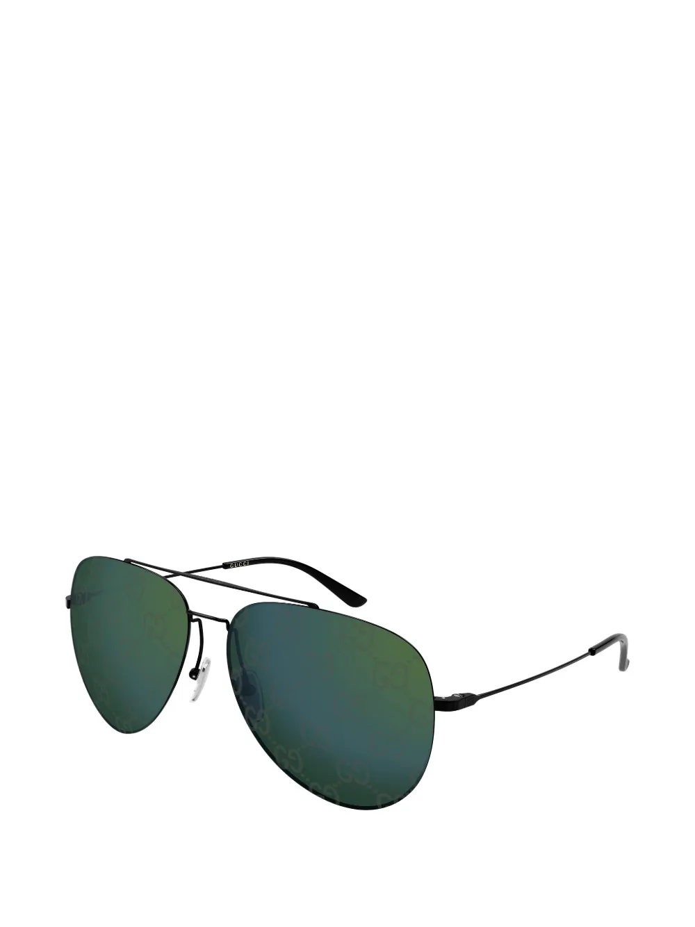 Gucci Eyewear Zonnebril met pilotenmontuur en GG-monogram Zwart