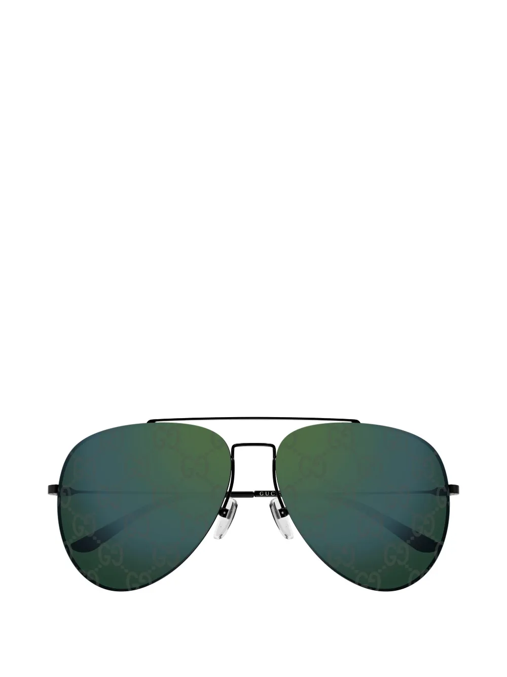 Gucci Eyewear Pilotenbrille mit GG-Monogramm - Schwarz