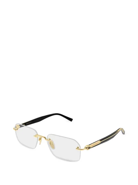 Gucci Eyewear rimless rectangle-frame glasses