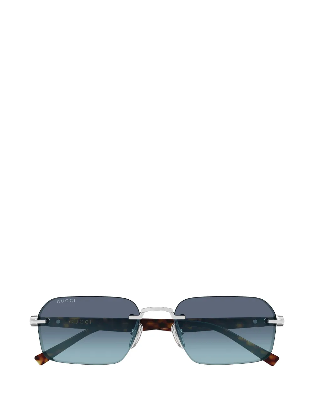 Gucci Eyewear rectangle-frame sunglasses - Silber