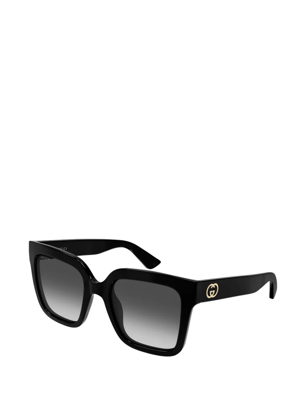 Gucci Eyewear Interlocking G zonnebril met vierkant montuur Zwart