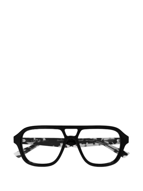 Gucci Eyewear pilot-frame tortoiseshell-effect glasses